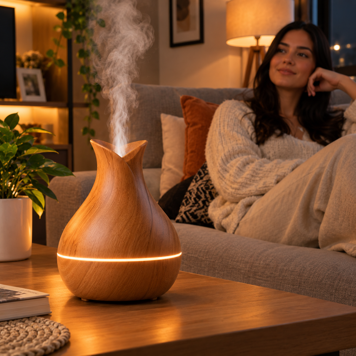 Humidificador y Aromatizador LED