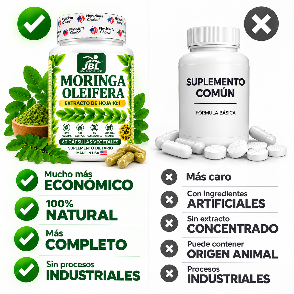 Moringa Oleifera Original (60 Capsulas)